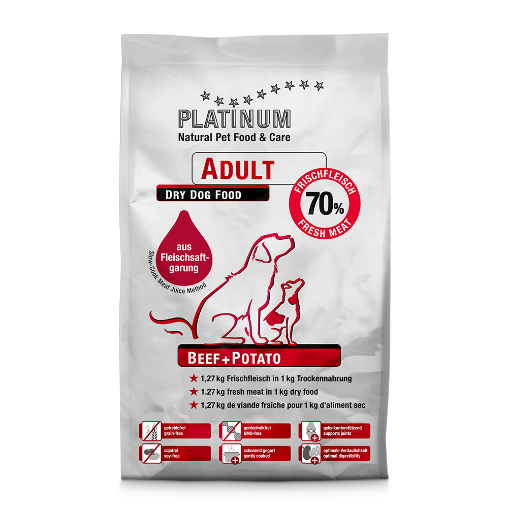 Platinum Natural Pet Food & Care Adult Beef + Potato