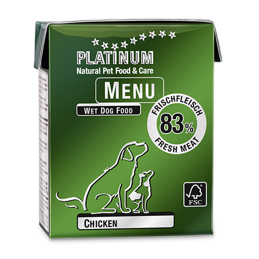 Platinum Natural Pet Food & Care Menu Chicken