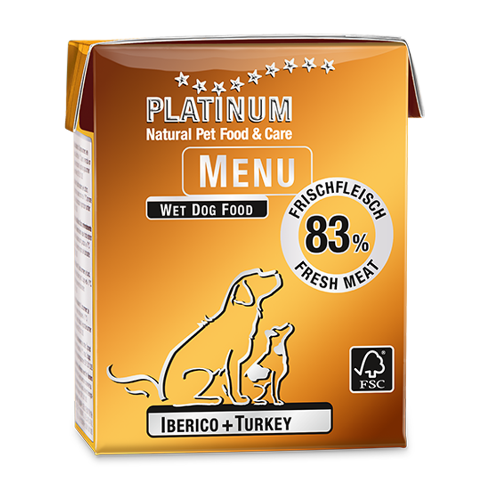 Platinum Natural Pet Food & Care Menu Iberico + Turkey