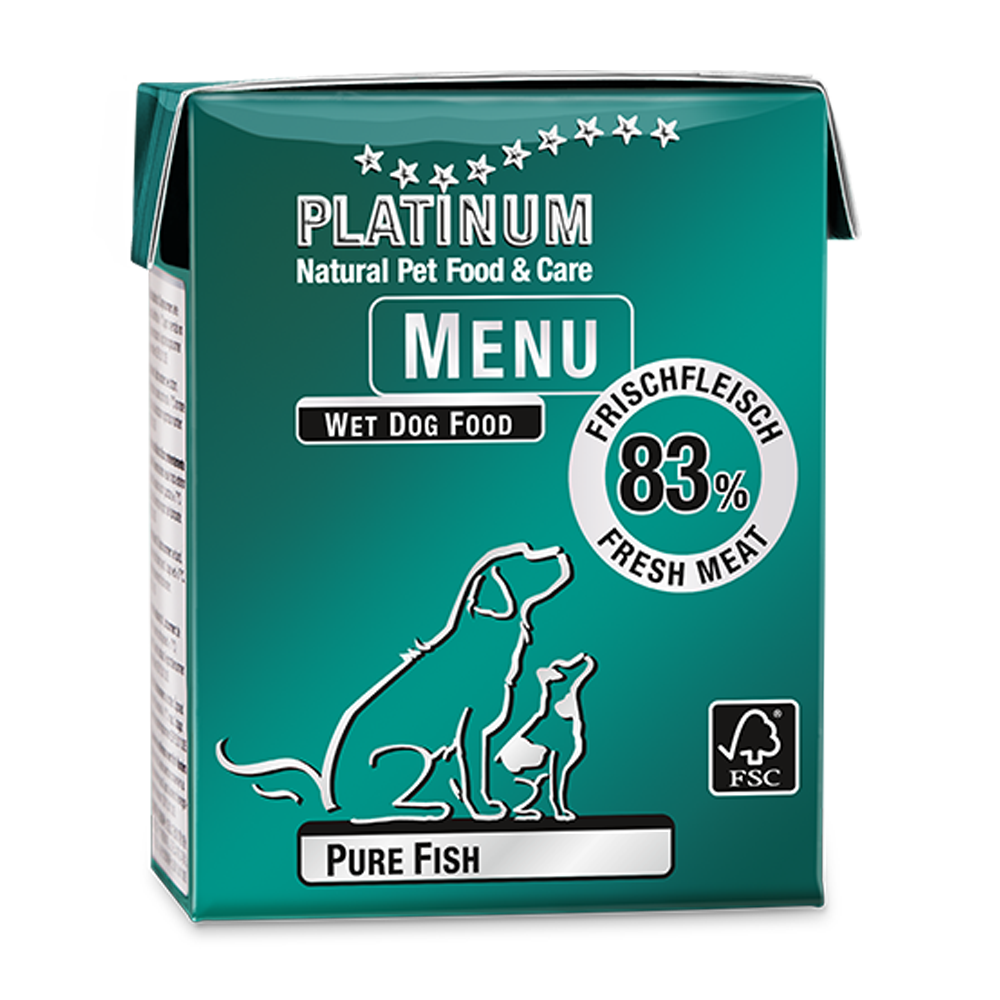 Platinum Natural Pet Food & Care Menu Pure Fish