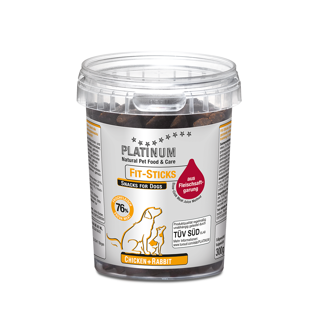 Platinum Natural Pet Food & Care Fit Sticks Chicken + Rabbit